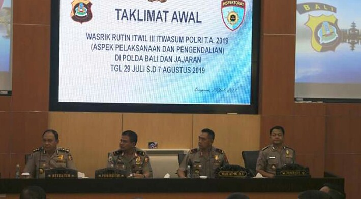 polda bali 5 Itwil III Itwasum Polri Melaksanakan Taklimat Awal Tahap II Di Polda Bali T.A. 2019/fajarbadung.com