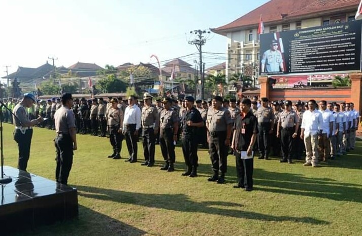 Polda Bali Terjunkan 610 Personil Siap Amankan Kongres V PDIP di Bali/fajarbadung.com