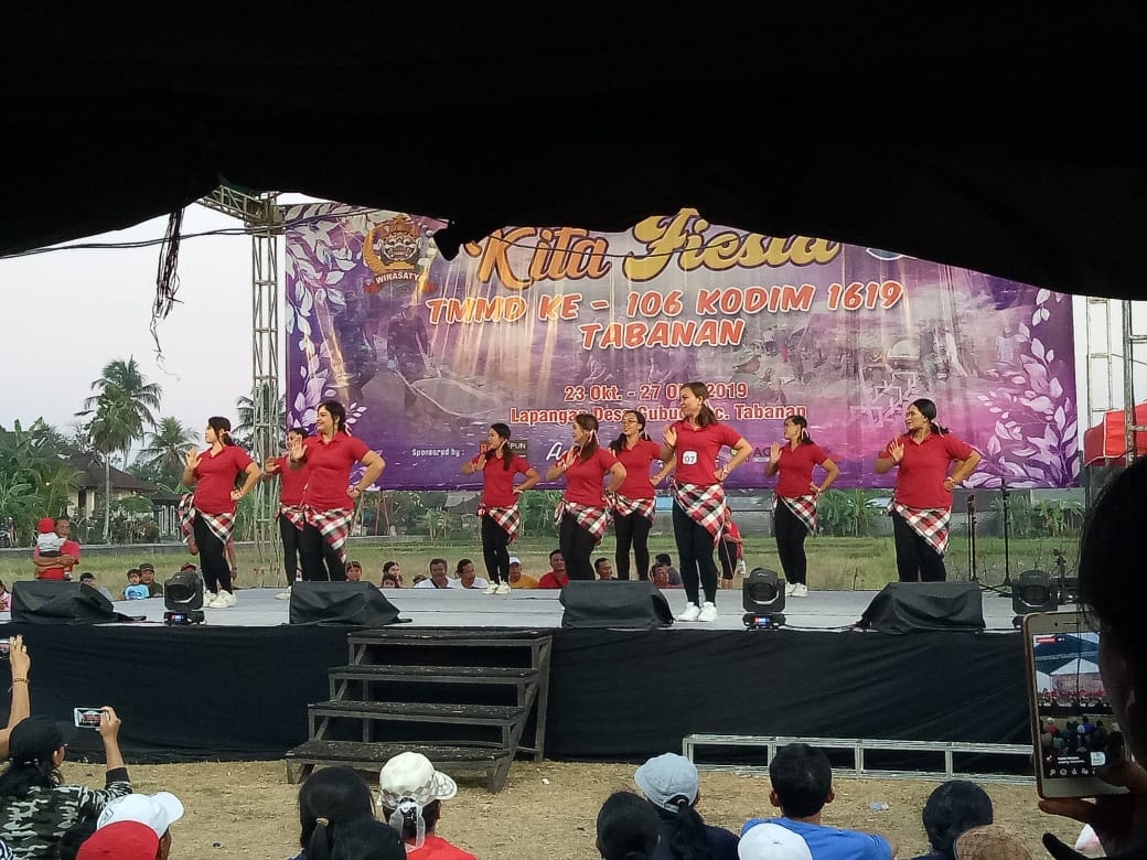 kita fiesta Kita Fiesta TMMD Ke 106 Kodim Tabanan, Ada Lomba Senam Kreasi Gemu Famire/fajarbadung.com