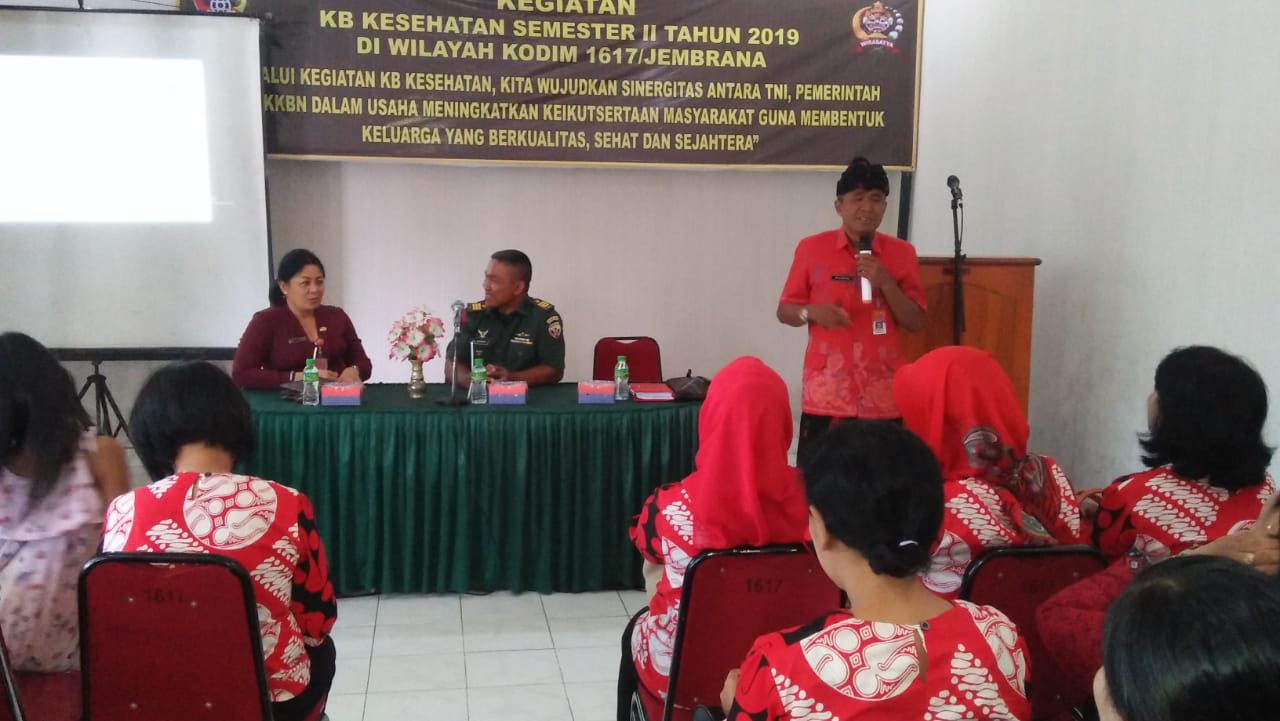sosialisasi kes Kodim Jembrana Gandeng BKKBN Sosialisasikan KB Kesehatan/fajarbadung.com