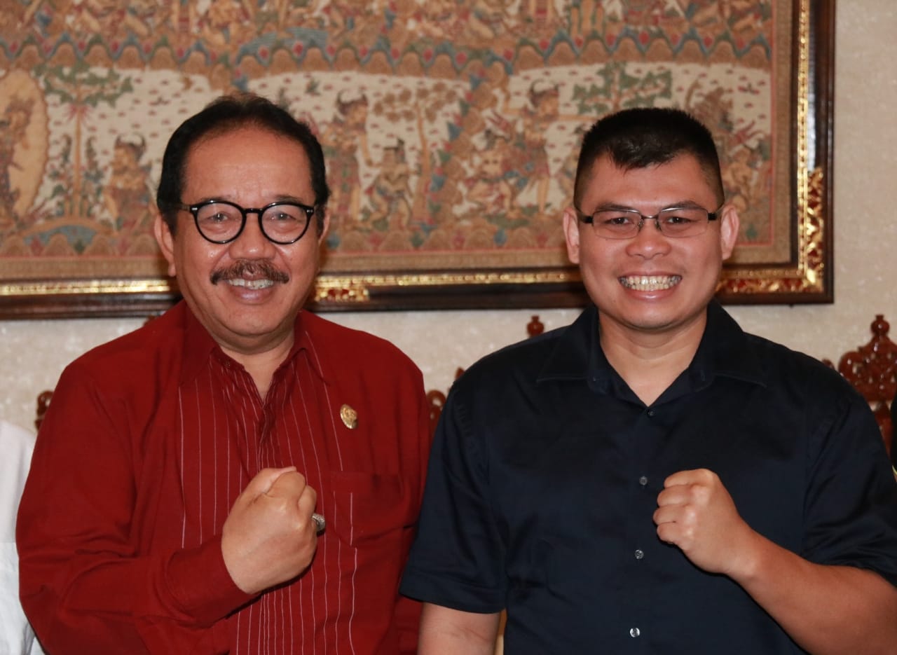 cok ace - chris jon Wagub Cok Ace Dukung Boxing Show untuk Sport Tourism di Bali/theeast.co.id
