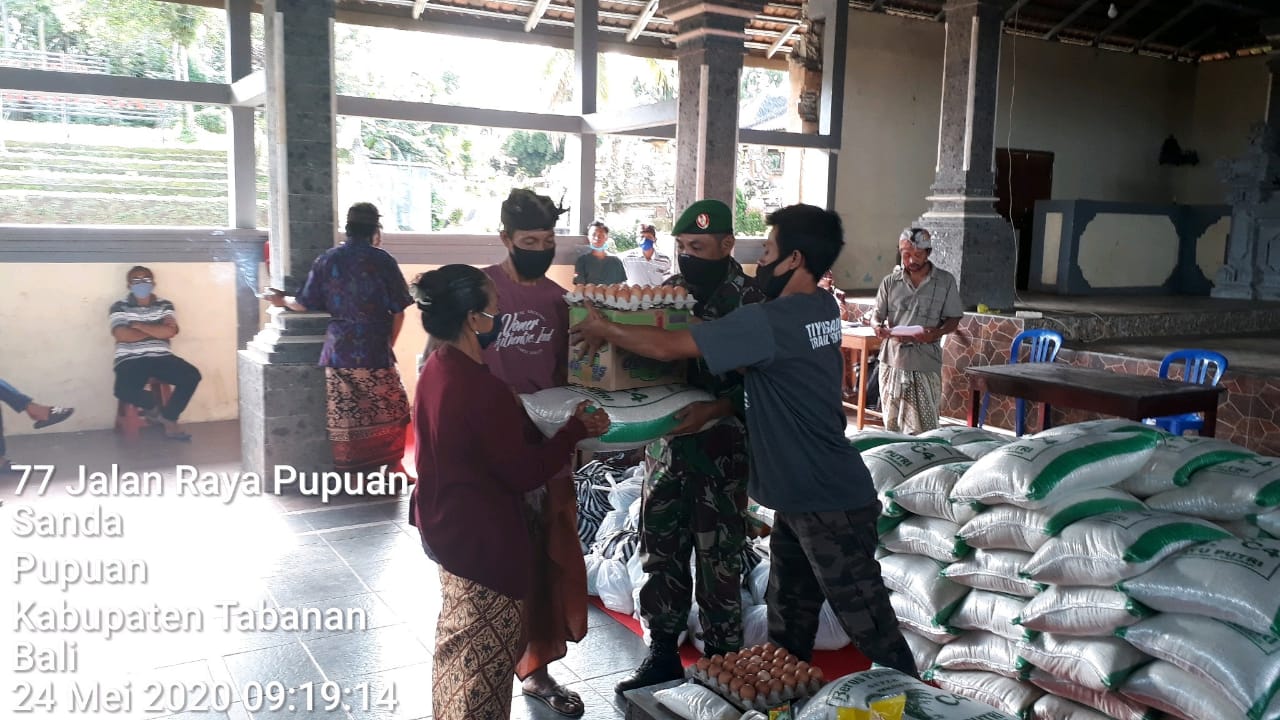 babinsa tetap kerja Ini Kegiatan Babinsa Kodim Tabanan di Saat Hari Raya Idul Fitri/fajarbadung.com
