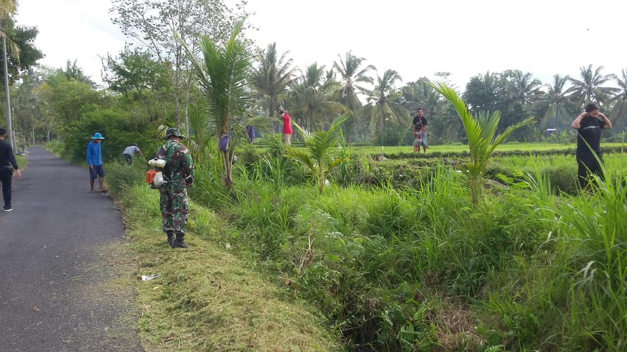 koramil marga Koramil Marga Dan Warga Lakukan Pembersihan Lingkungan/fajarbadung.com