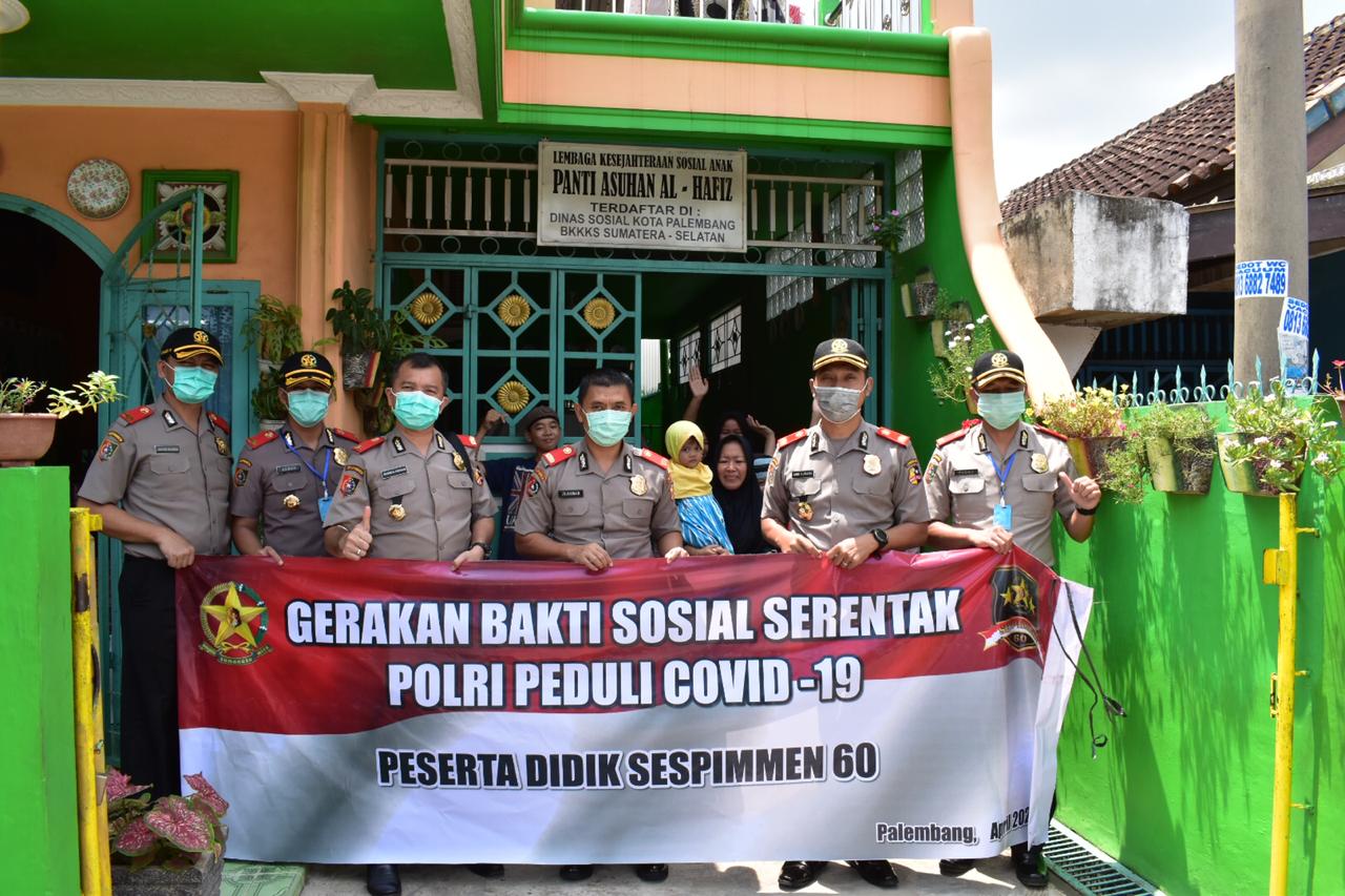 Gerakan Bakti Sosial Serentak “Polri Peduli Covid-19” Peserta Didik Sespimmen Kompol Achmad Akbar/fajarbadung.com