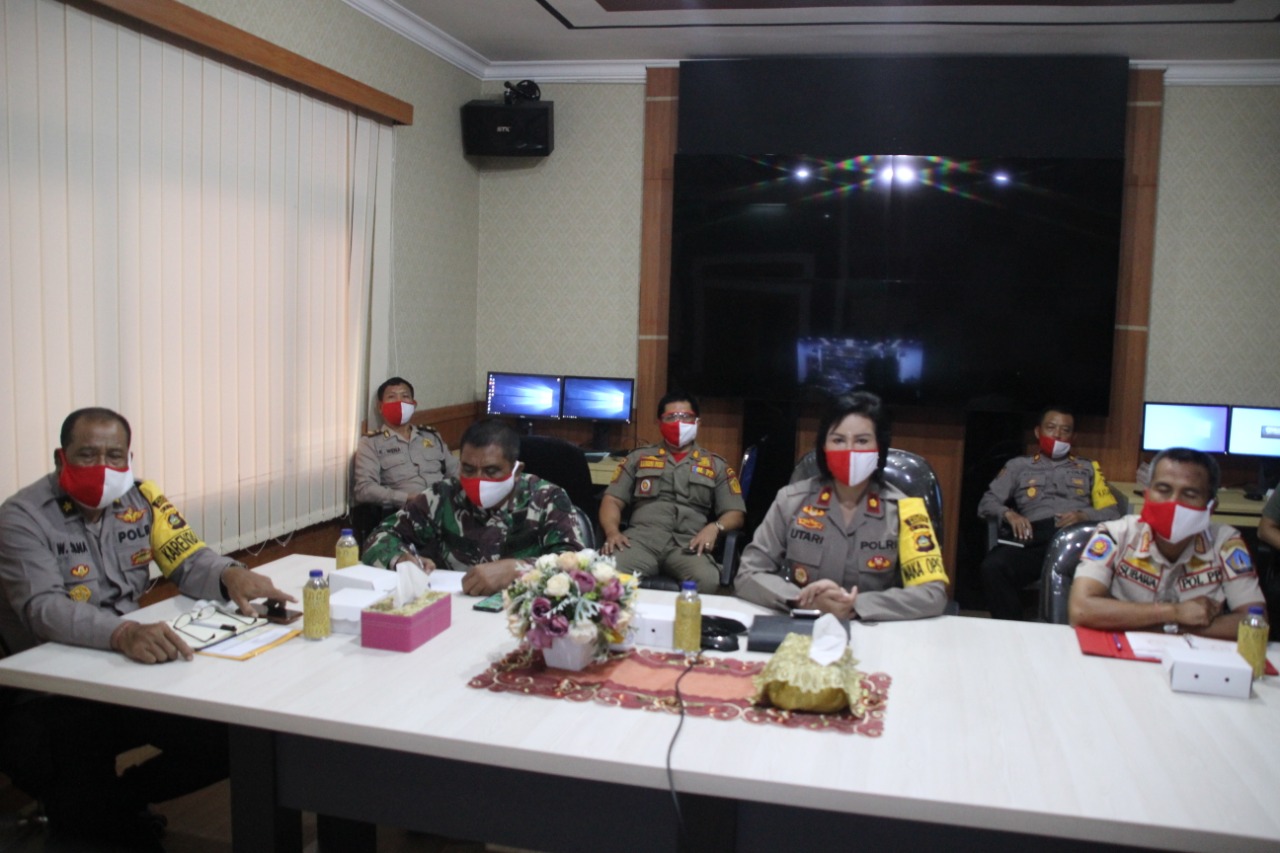 polres badung juni 22 Polres Badung Ikuti Video Conference dari Baharkam Mabes Polri/fajarbadung.com
