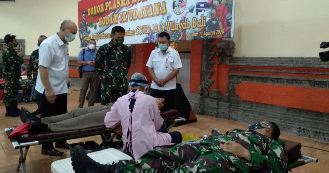 korem ws agus 9 Sembuh dari COVID-19 Prajurit Kodam Udayana Donor Plasma Konvalesen/fajarbadung.com