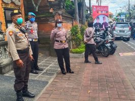 Puluhan Personil Polres Badung Kawal Kampanye Paslon Giriasa/fajarbadung.com