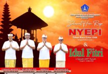 Segenap Pimpinan Dan Seluruh Anggota DPRD Kabupaten Badung Mengucapkan Selamat Hari Raya Nyepi Caka 1948 Dan Idulfitri 1447 Hijriah