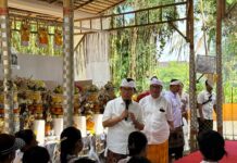 Bupati Badung Nodya Karya Maligia Punggel di Griya Agung Banjar Aseman