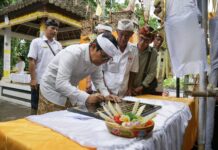 Bupati Adi Arnawa Nodya Karya Ngenteg Linggih di Pura Ulun Empelan Subak Aban