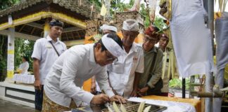 Bupati Adi Arnawa Nodya Karya Ngenteg Linggih di Pura Ulun Empelan Subak Aban