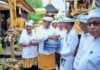 Wabup Badung Hadiri Puncak Karya Dewa Yadnya di Pemerajan Ageng Pasek Gaduh Kedonganan