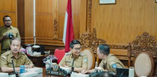 Bupati Adi Arnawa Ikuti Rakor Pengendalian Inflasi dan Peluncuran Pendidikan Antikorupsi