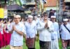 Bupati dan Wabup Badung Hadiri Karya Melaspas di Pura Dalem Suargan Bongkasa