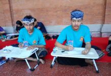Dua Digembleng Sanggar, 9 Peserta Badung di Ajang Wimbakara Seni Lukis Wayang Klasik Bali di PKB Ke-48