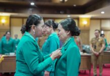 Ny.Rasniathi Adi Arnawa Lantik Ketua TP. PKK Tiga Kecamatan, Tekankan Sinergi dan Inovasi Demi Kesejahteraan Keluarga di Badung