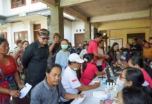 Aksi Sosial Warnai Peringatan HUT Ke-3 GOW Kabupaten Badung di Desa Punggul