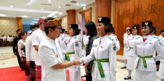 Paskibraka Badung Tahun 2026 Resmi Dikukuhkan, Siap Kibarkan Merah Putih di HUT Ke-81 RI