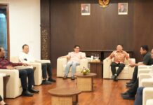 Bupati, Wabup dan Ketua DPRD Badung Sambut Silaturahmi Kajari Badung