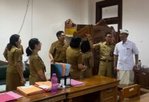 Tingkatkan Disiplin ASN, Tim GDN Kabupaten Badung Gelar Sidak Jam Kerja