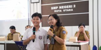 Sosialisasi Bahaya Narkoba di SMPN 2 Kuta Utara, Bunda Narkoba : Bangun Benteng Pertahanan Dalam Diri Anak Badung