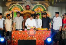 Bupati Adi Arnawa Hadiri Perayaan HUT Ke-3 STT Bhineka Abisatya, Banjar Tuka, Desa Dalung