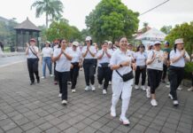TP. PKK Badung Rutinkan Jalan Sehat dan Cek Kesehatan Gratis Tiap Pekan