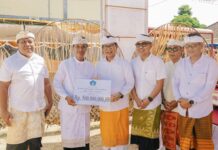Karya Atma Wedana Kinembulan Desa Adat Taman, Bupati Badung Ajak Rawat Pilar Adat
